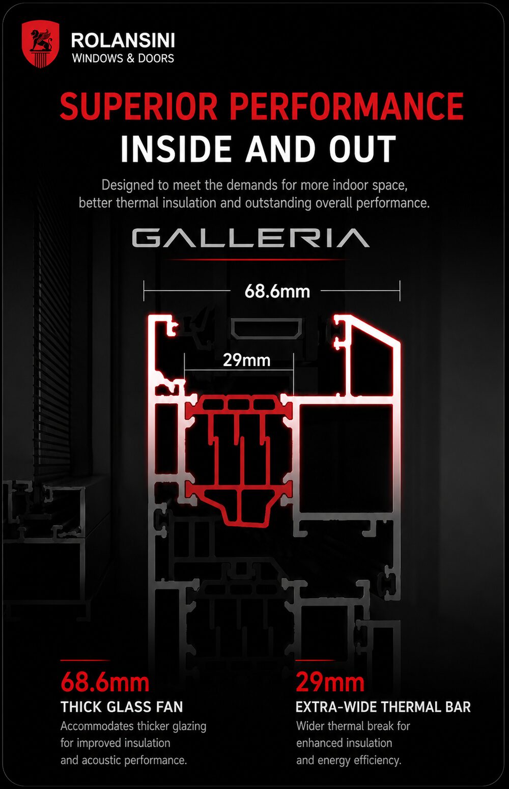 Galleria — Outward system casement