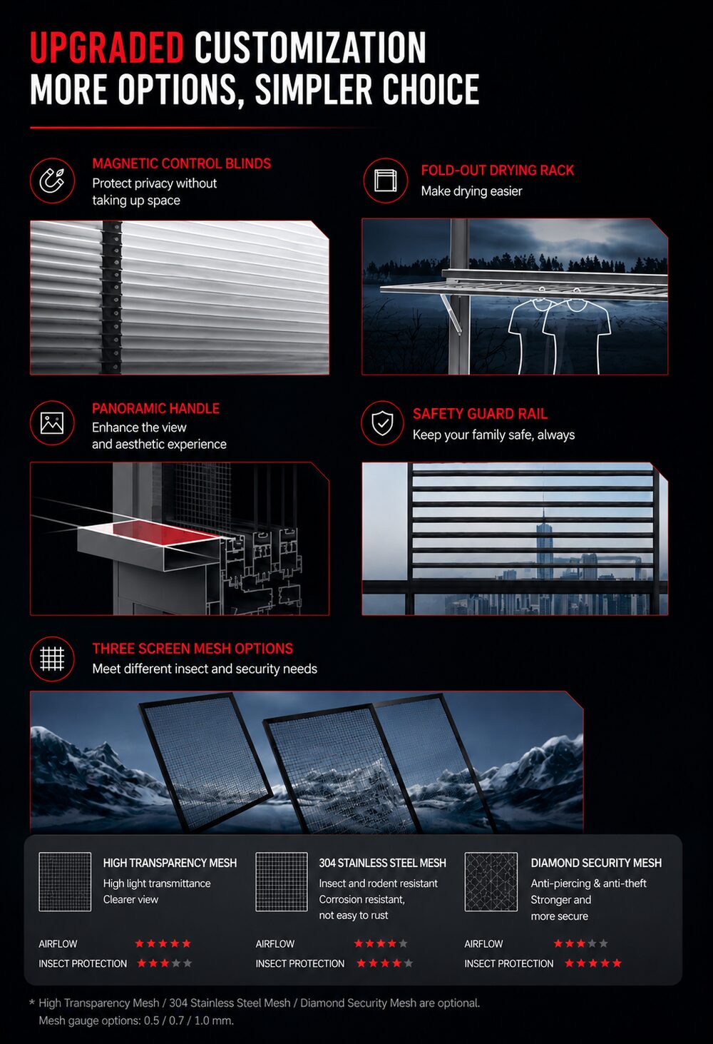Horizon — Panoramic 3-track sliding window