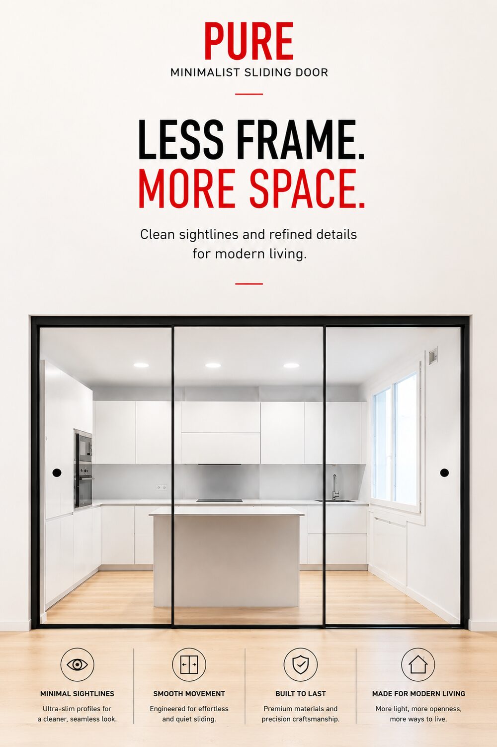 Pure — Minimalist slim-frame slider