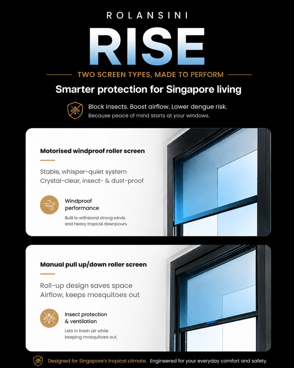 Rise — Mini lift window