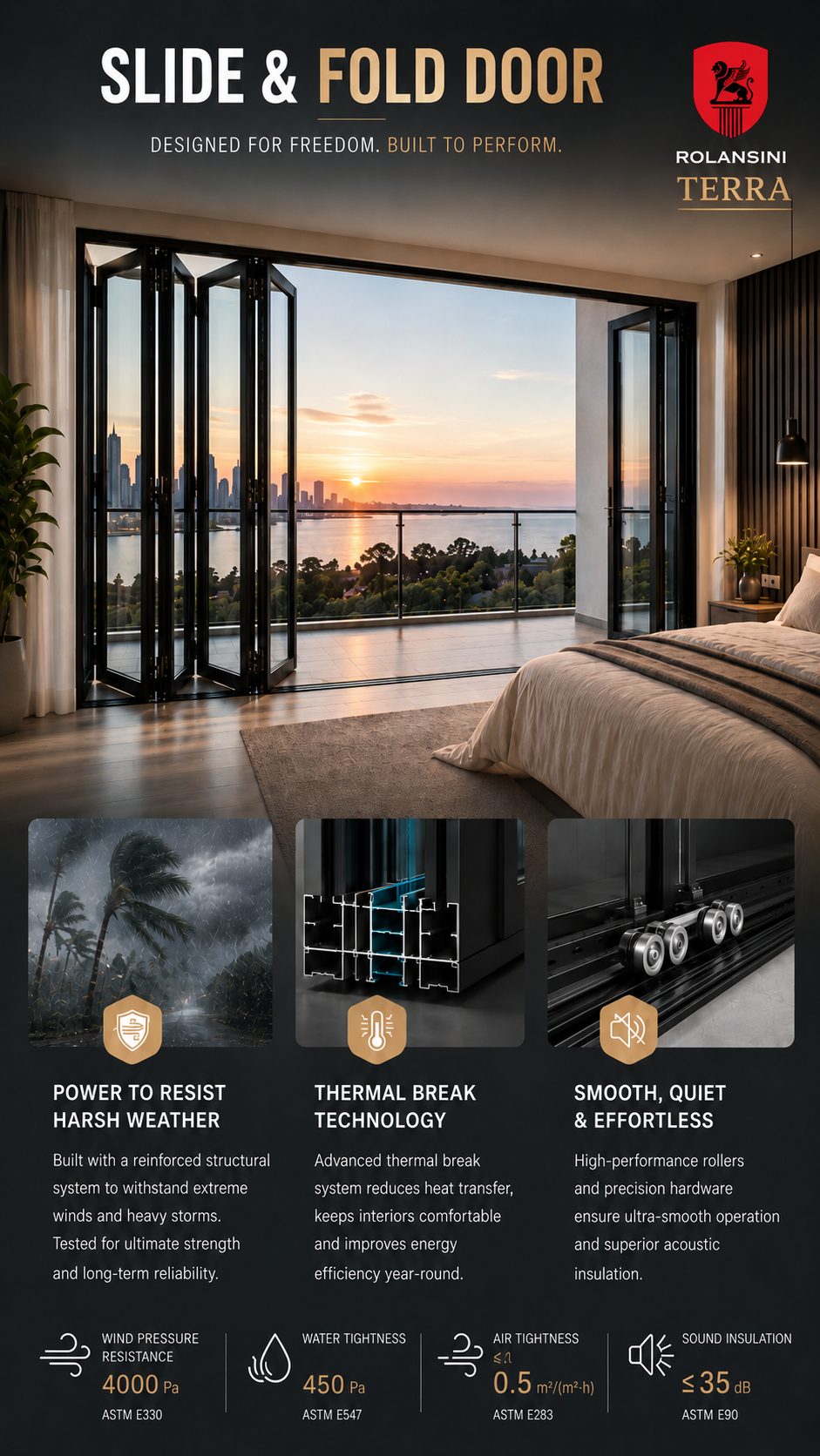 Terra — exterior bi-fold door