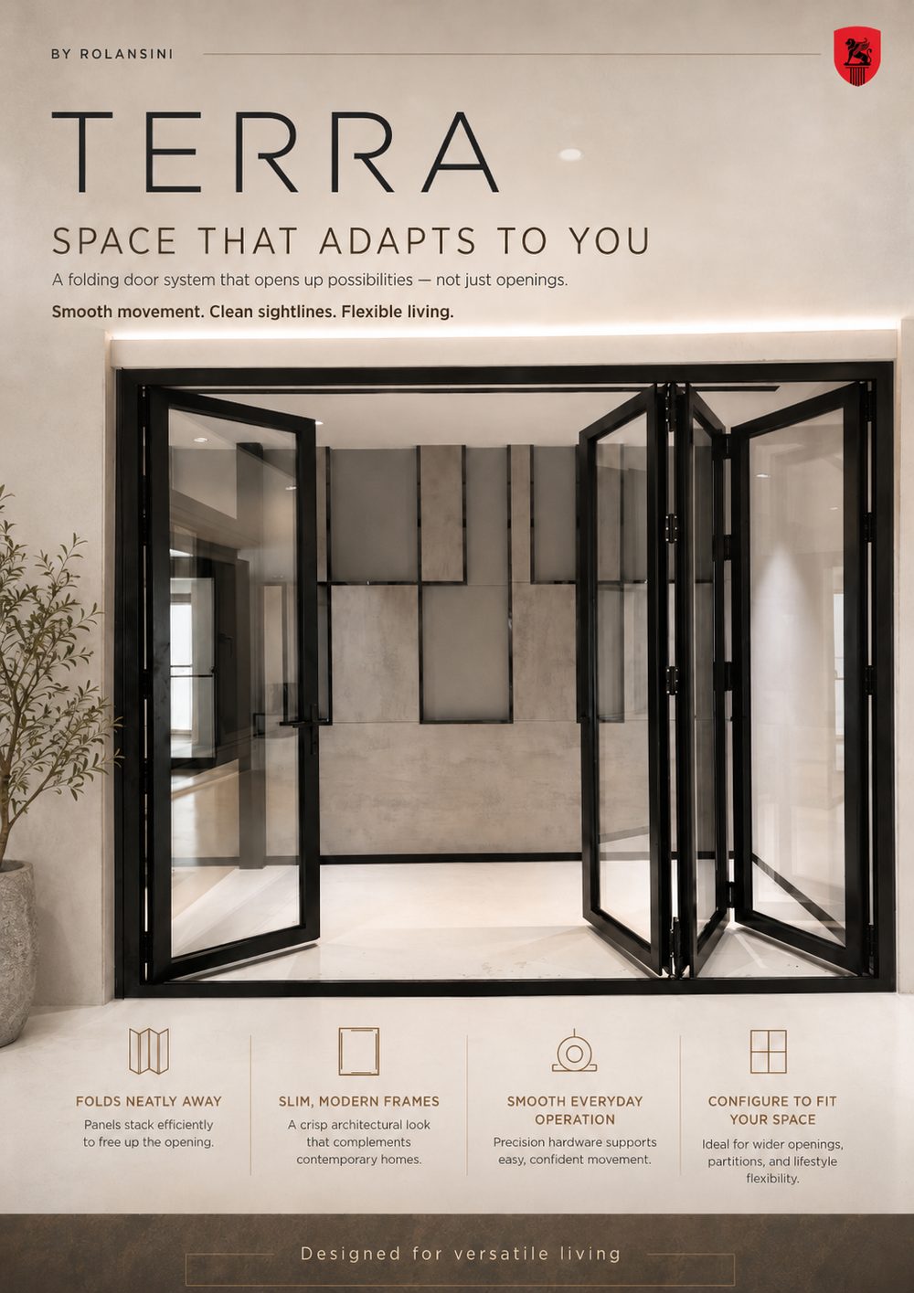 Terra — exterior bi-fold door