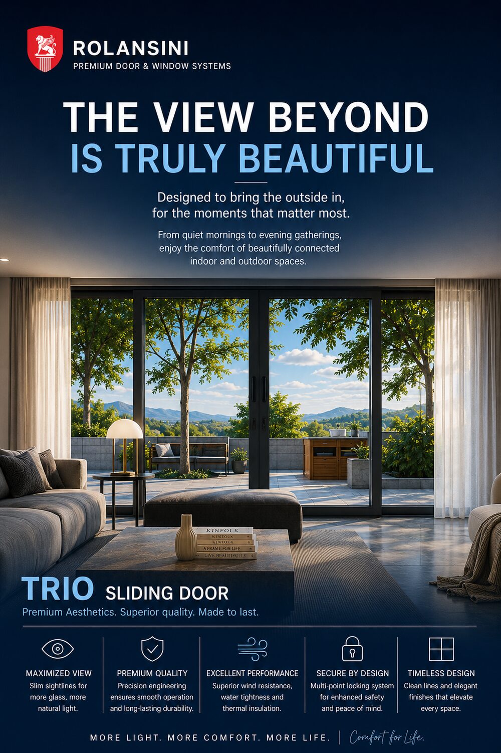 Trio — 3-track outdoor slider